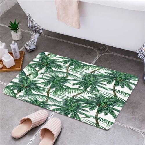 Green Tree Woods Entrance Floor Mats Door Mat Non-Slip Foot Pad Home Welcome Carpet For Hallway Bath Kitchen Doormat Leaf