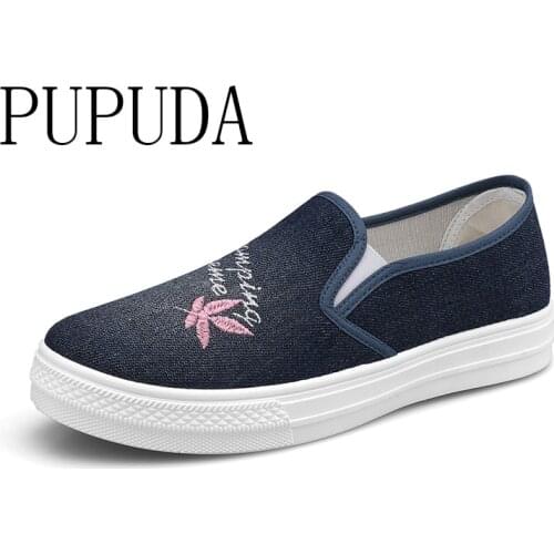PUPUDA sneakers women 2020 summer new fashion canvas shoes trend comfortable women casual shoes espadrilles non-slip sport shoes