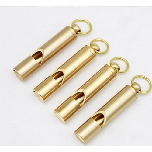 Brass Outdoor Survival Whistle Equipment Army Fan Supplies Retro Referee Brass Whistle Pure Brass Survival EDC Whistle