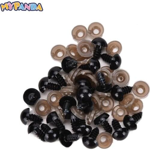 MINIFRUT 100 Pcs/set Plastic Screw Eyes for Bear Doll Animal Puppet DIY Doll Accessories 6mm 8mm 9mm 10mm Fast Shipping