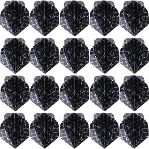 Bundle of 20 Standard Dart s Professional Durable PET Dart Tail Wing - Fits for Steel/Soft Tip Darts