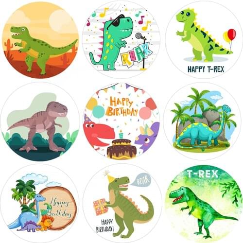 Dinosaur Party Stickers Birthday Party Decorations Happy Birthday Dinosaur Stick Labels Kids Party Gift Decora Seal Sticker