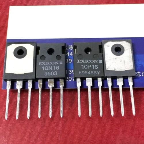 Free shipping 1Pairs ECX10N16 10N16 + ECX10P16 10P16 TO-247 10A 200V N-ch + P-ch RF MOSFET