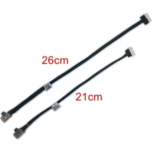 New Laptop DC Power Jack Flex Cable For Dell Inspiron 7000 14 7460 7472 15 7572 7560 P61F P62F P74G 21cm 26cm 0JM9RV 02XJ83