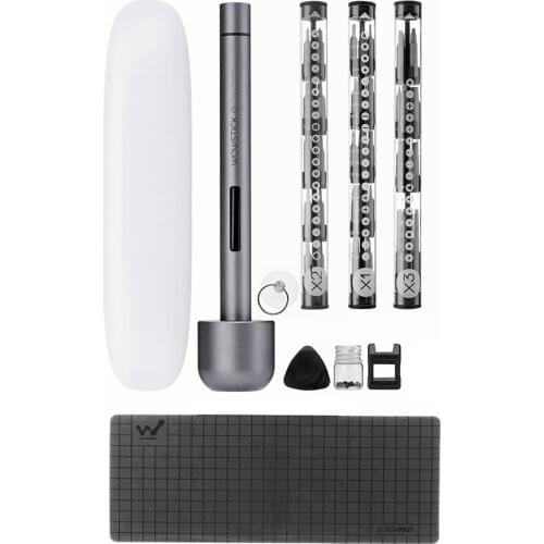 Wowstick Upgraded 1F+ 64 In 1 Electric Screwdriver Cordless Lithium-ion Charge LED S2 Aluminum Alloy Power Screwdriver