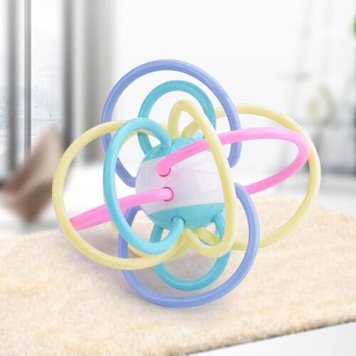 Baby Toys 0-12 Months Newborn Baby Ball Safe Soft Teething Toys Plastic Hand Bell Early Educational Rattle Teether Baby Rattle