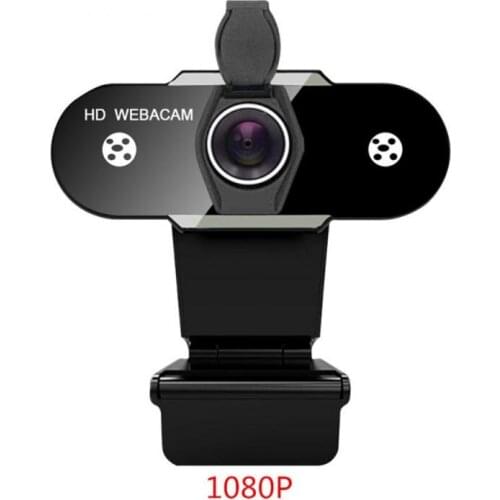 Full 1080P Web Camera Auto Focus High Light Transmittance 30° Rotation With Microphone Noise Reduction For Laptop And Desktop