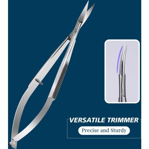 Professional Nail Scissor Manicure Tool For Nails Eyebrow Nose Eyelash Cuticle Scissors Curved Pedicure Scissors