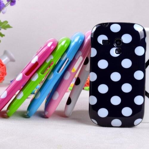 On Sale Polka Dots Points TPU case for samsung galaxy S3 mini i8190 silicone cover cell phone bags with 9th Colors