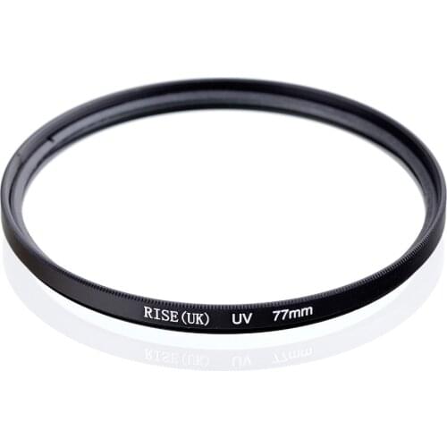 RISE-uk NEW 77mm UV Digital Filter Lens Protector for all 77 mm Canon Nikon DSLR SLR Camera