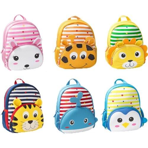 Newborn Baby Boys Girls 3D Cute Cartoon Animal Backpack Children Toddler Kids Nursery kindergarten School Bag