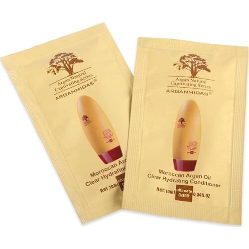 Moroccan Argan Oil Shampoo and Conditioner Clear Hydrating 10ml for Hair After Keratin Hair Treatment Straightening