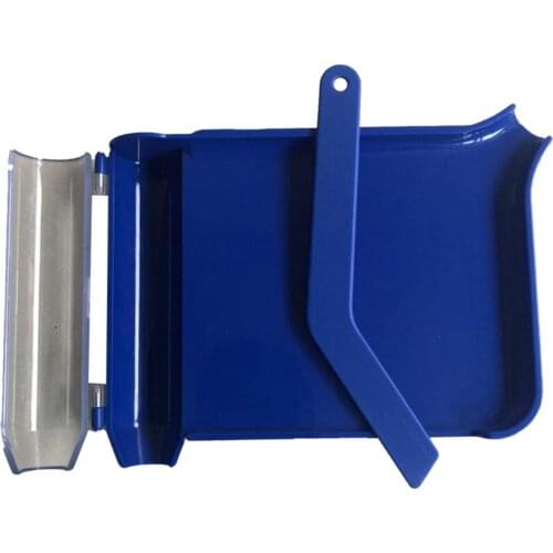 Blue Pill Counting Tray W / Spatula Dual Channel Food Grade Simple