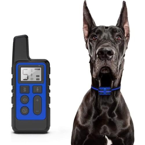 Waterproof Rechargeable Remote Dog Training Shock Collar With LCD Display 3 Training Modes Anti-Barking Equipment Remote Control