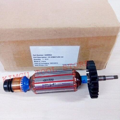 ARMATURE 220-230V Rotor N389432 Replace For Dewalt DWE8210S DWE8200S DWE8200T DWE8212S DWE8211S DWE8210P DWE8202T DWE8202S
