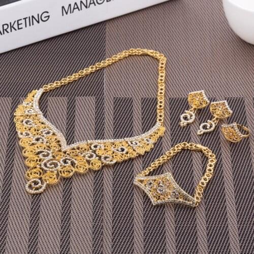 Ethiopian African Jewelry Bridal Wedding Jewelry Eritrea Sudan sets Arab for Women Gifts Gold Color women G