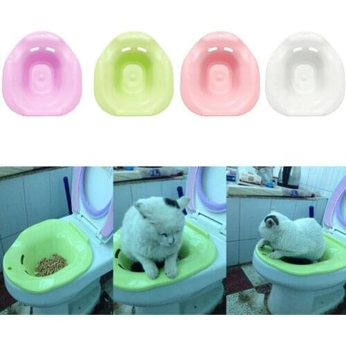 1PC Plastic Cat Toilet Training Kit Cleaning System Training Litter Color Tray Tray Potty Urinal Pets Supplies Toilet Pet S S8C4