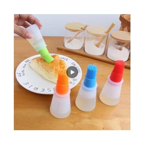 1PC Portable Silicone Oil Bottle Barbecue Brush Kitchen Accessories Tools Basting Brushes Cake Butter Bread Pastry Brush Gadgets