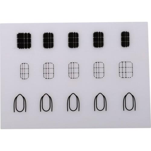 Best Selling Manicure Nail Art Tool Silicone Pad High Quality Portable Fingernails Mat Stamping Nail Practise 1PC