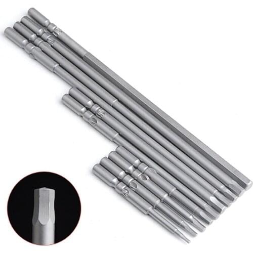 7Pcs 60mm 100mm 150mm Length 801 5mm Round Shank Magnetic Hexagon Head Electric Hex Screwdriver Bit H1.5 H2.0 H2.5 H3 H4 H5 H6