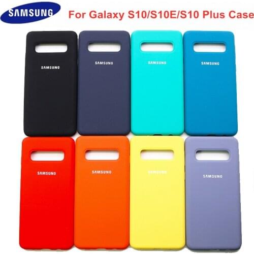 S10 Case Original Samsung S10 Plus Silky Silicone Cover High Quality Soft-Touch Back Protective Samsung Galaxy S10 S10+ S10 E