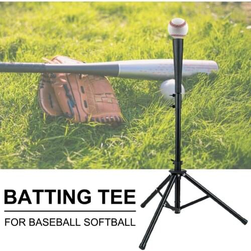 1Pc Baseball Ball Holder Racket For Batting Practice Adjustable Softball Tripod T Stand Softball Practice Training Hit Aid Rack