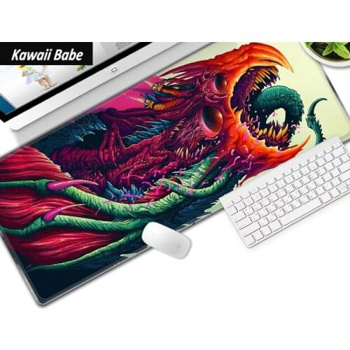 Deskpad Desk Mats Mouse Pad 3D Gaming Extra Large 800*300 Angry Monster Laptop Keyboard Mouse Mat Mousepad for PC