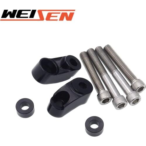 For Harley Dyna Glide FXR Sportster 883 1200 XL Black 39mm-49mm Tubes Front Turn Signal Relocation Kit