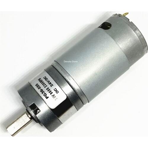 36MM DC Planetary Gear Reduction Motor 6V 12V 24V 10RPM- 2300RPM PG36-550/555 Quality Factory