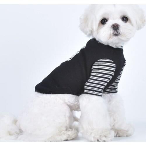Cat Dog T-shirt Autumn Winter Puppy Pet Clothes Schnauzer Chihuahua Pomeranian Maltese Bichon Clothing Tee Shirt Para Perro