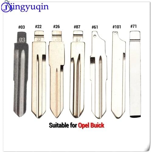 Jingyuqin # 03 22 26 71 61 87 No.22 Remote Key Blade For Buick Excelle HRV Triumph LaCrosse Regal Verano Encore Blank Replace