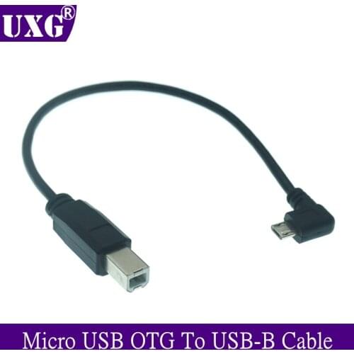 Micro USB 2.0 Male to USB B Male OTG converter cable 1M for Electronic Piano Printer Decoder