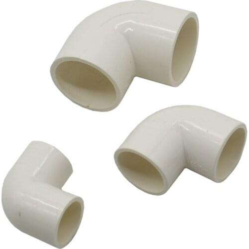 DN15 DN20 DN25 PVC Water pipe elbow knee connection 1/2 3/4 1" 90 degrees hose repair Hot Melt adapter Fittings 40pcs