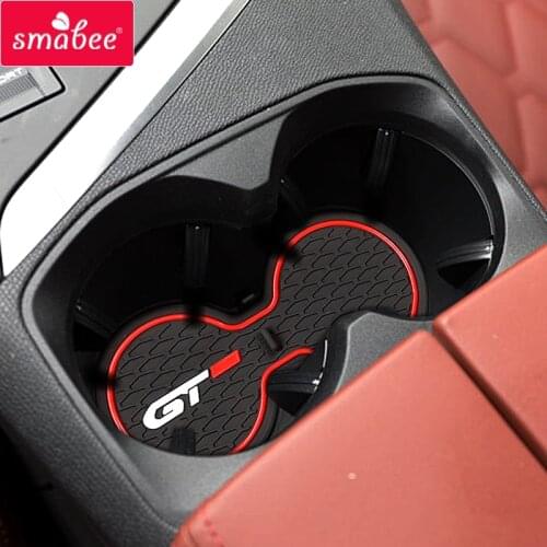 Smabee Gate Slot Mat for Peugeot 5008 MK2 2017 - 2019 Cup Holders Anti-Slip Mats Accessories 3008 5008 II 2 SUV 2nd Gen 2018