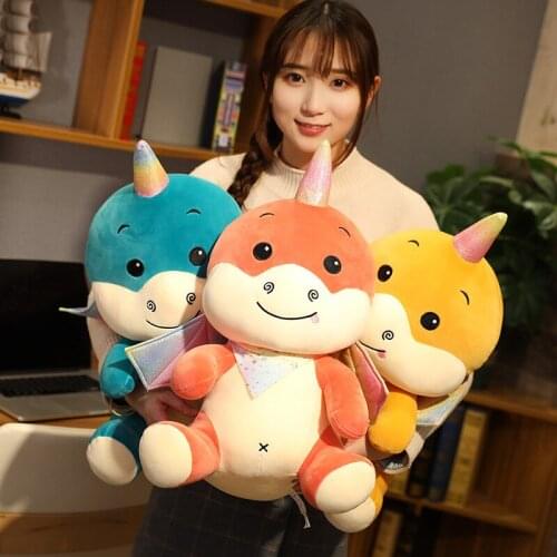 Flying Dragon Dinosaur Plush Toy Pillow Sleeping Toy Bed Childrens Holiday Gift Doll