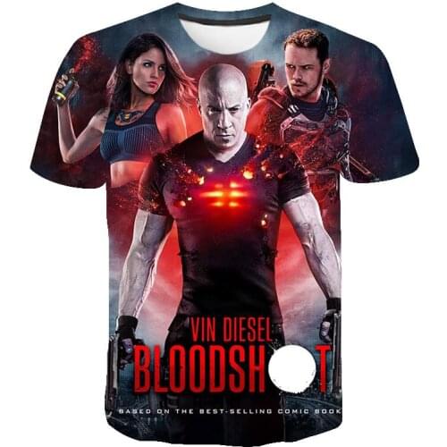Summer 3D Printed T Shirts Casual Men Women Children Short Sleeve Streetwear Movie Bloodshot Fashion Boy Girl Kids Cool Tops Tee