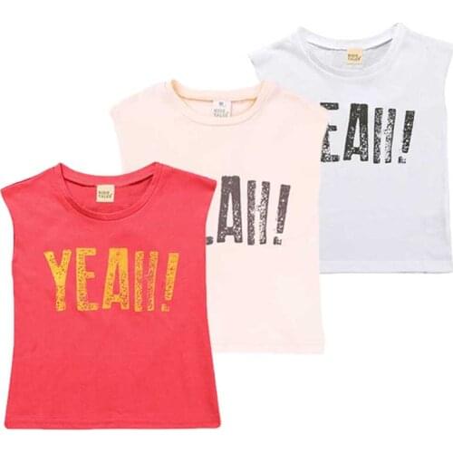 Beach Tank Tops For Boys Letter Print Cotton Sleeveless Summer Clothes Girls Vest Kids Tank Top Childrens Undershirts Unisex