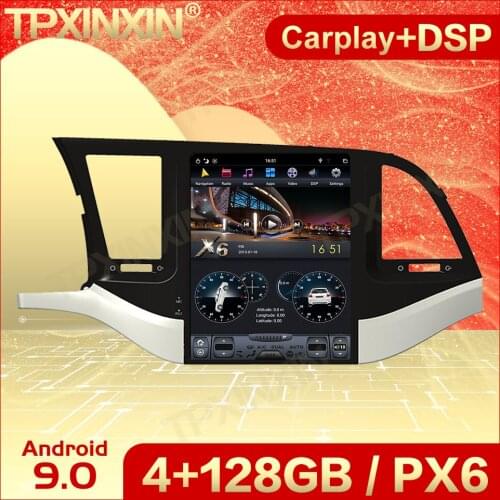Carplay 2 Din Android 9 Tesla Screen Multimedia Stereo For Hyundai Elantra 2016 2017 2018 2019 Navi Video Audio Player Head Unit