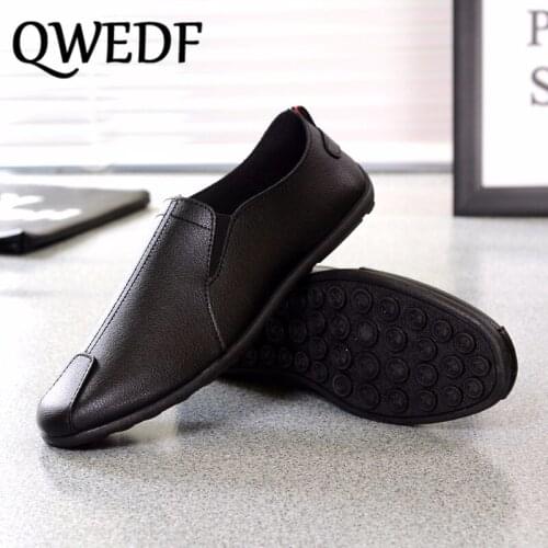 Sneakers driving shoes mens flat non-slip casual shoes Italian flat shoes 2019 Korean version of mens pea soft shoes SW-54