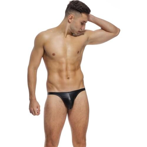 Men underwear customize low waist fitness underwear Sexy bikini male briefs fitness bodybuilding Smooth over to play