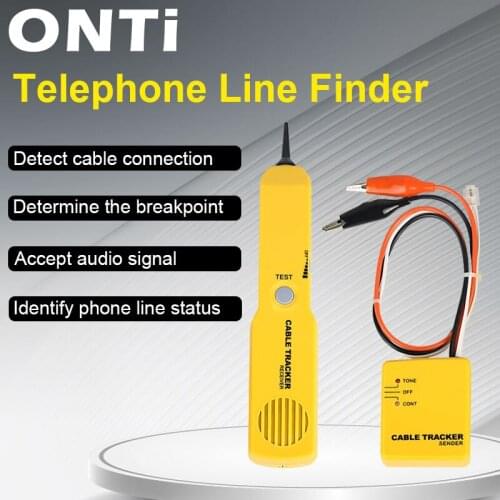 ONTi Tracker Diagnose Tone Finder Telephone Wire Cable Tester Toner Tracer inder Detector Networking Tools