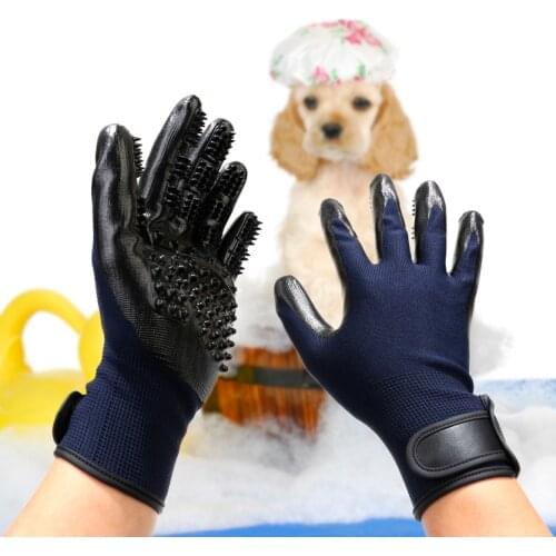 Grooming Glove for Cat Pet Massage Gloves Bath Brush Pet Hair Brush Comb Glove for Pet Cleaning Glove for Animal Dog Accessories