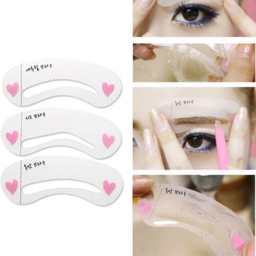 Portable Eyebrow Card, Reusable Template for Lazy Eyebrow Card Eyebrow Shape Eyebrow Stencil Eyebrow Stencils Shaping