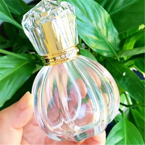 45ml Crystal Perfume Empty Spray Bottl New Pumpkin Crystal Glass Spray Perfume Bottle 10PCS/LOT