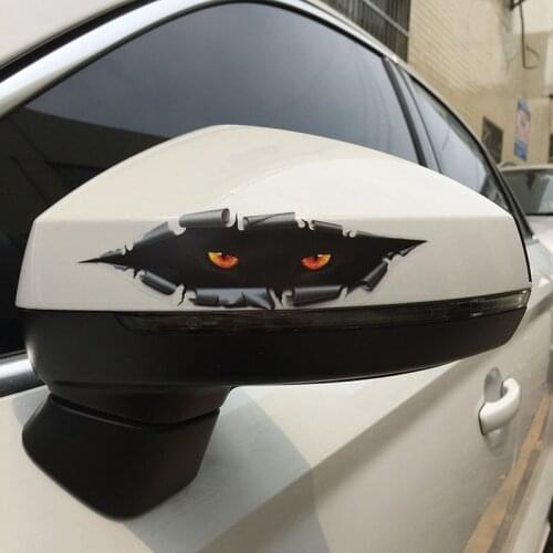 Sale 3D Car Styling Funny Cat Eyes Peeking Car Sticker Waterproof Peeking Monster Auto Accessories Whole Body Cover for All Cars