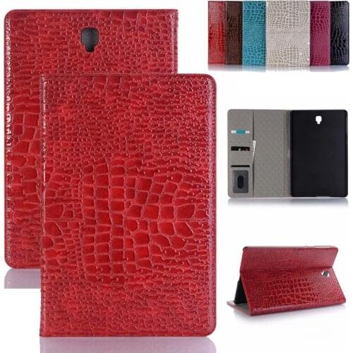 Luxury Crocodile Coque for Samsung Galaxy Tab S4 10.5 T830 T835 Case PU Leather Card Slot Funda For Samsung 10.5 T830 T835 Case