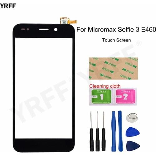 Touch Screens For Micromax Selfie 3 E460 Touch Digitizer Panel Lens Sensor Phone Repair Parts