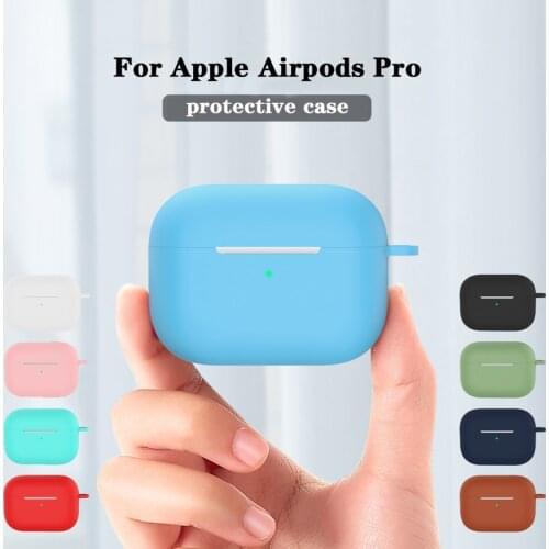 Silicone Case for Airpods Pro Wireless Earphone Protective Case Cover for Apple AirPods 3 Bluetooth Headset Sleeve Skin 2019