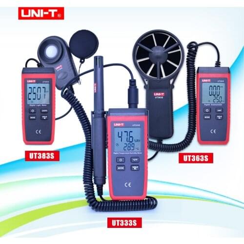 UNI-T UT333S UT363S UT383S Split type Temperature Humidity Meter Anemometer Wind Speed Meter Light Meter Luxmeter