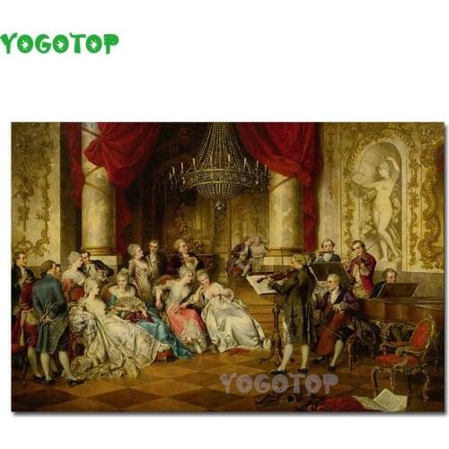 Vintage European Party Palace Portrait Diy Diamond painting Diamond embroidery Full drill mosaic Cross stitch Handmade YY5286